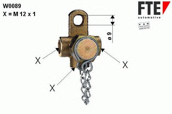 Испытательное подключение, соединительная трубка W0089 FTE