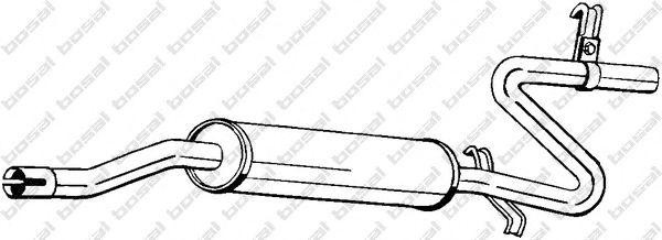 Средний глушитель выхлопных газов 280317 BOSAL