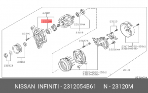 Подшипник 23120-54B61 NISSAN