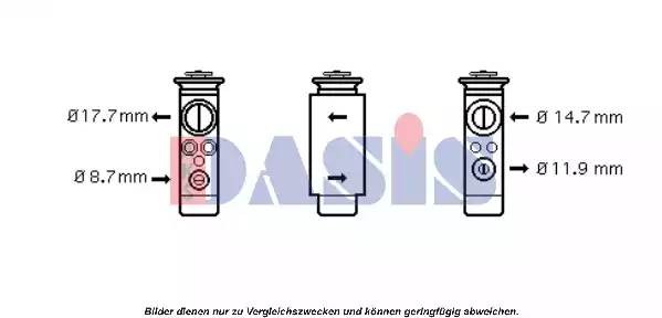Расширительный клапан, кондиционер 840101N AKS DASIS