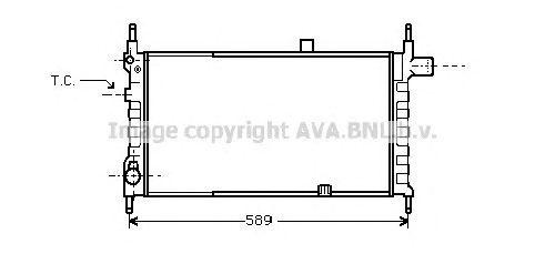 Радиатор охлаждения ДВС OL2063 AVA