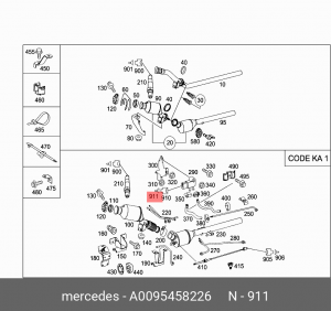 Жгут проводов A 009 545 82 26 MERCEDES BENZ