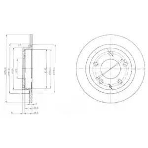 Тормозной диск BG3084 DELPHI