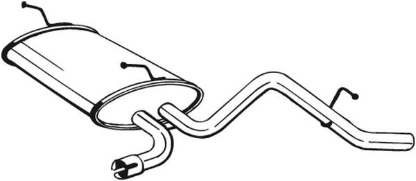 Глушитель выхлопных газов конечный 141-007 BOSAL