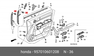 Болт крепления 957010601208 HONDA