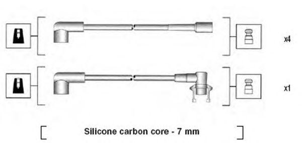 Ккомплект проводов зажигания 941145240721 MAGNETI MARELLI