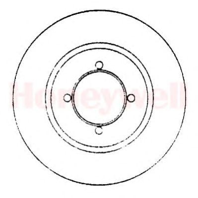 Тормозной диск 561498B BENDIX JURID
