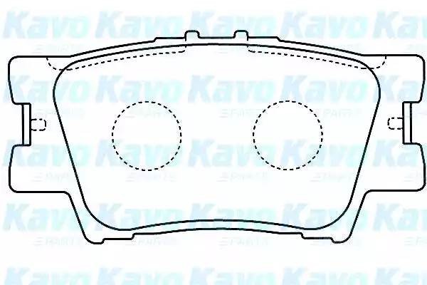 Комплект тормозных колодок, диско BP9104 KAVO PARTS