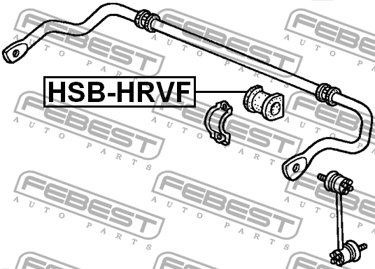 Втулка стабилизатора HSB-HRVF FEBEST