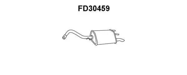Глушитель выхлопных газов конечный FD30459 VENEPORTE