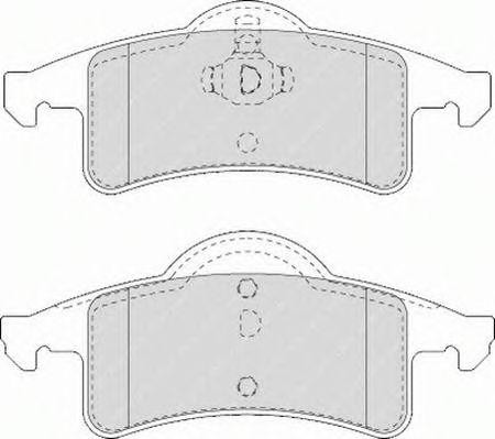 Комплект тормозных колодок, диско FSL1524 FERODO