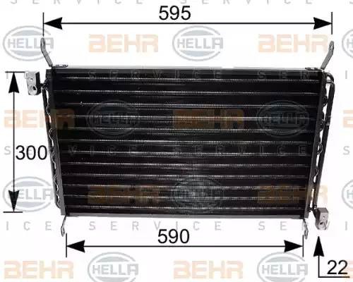 Конденсатор, кондиционер 8FC351035661 HELLA