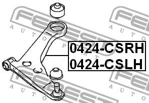 Рычаг подвески 0424-CSLH FEBEST