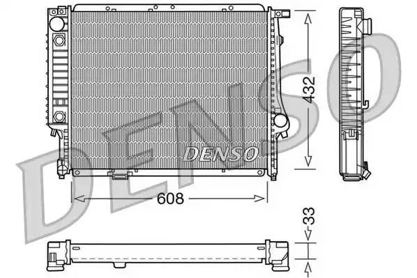 Радиатор, охлаждение двигател DRM05053 DENSO