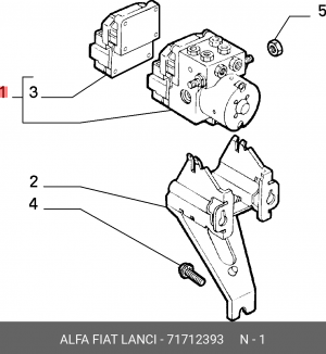 Гидроагрегат, тормозная система 71712393 ALFA FIAT LANCIA