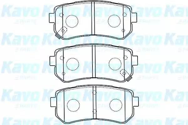 Комплект тормозных колодок, диско BP4018 KAVO PARTS