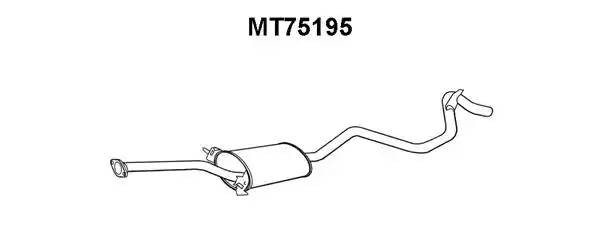 Глушитель выхлопных газов конечный MT75195 VENEPORTE