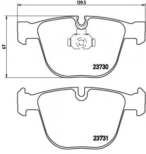 Комплект тормозных колодок, диско P06026 BREMBO