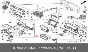 Деталь 77295SN7E00ZA HONDA