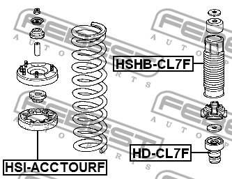 Отбойник амортизатора подвески HD-CL7F FEBEST