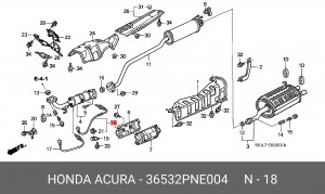 Лямбда-зонд 36532PNE004 HONDA