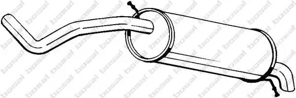 Глушитель выхлопных газов конечный 278-039 BOSAL