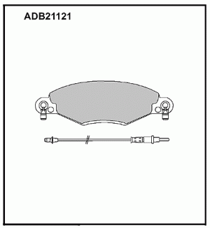 Колодки тормозные дисковые ADB21121 ALLIED NIPPON