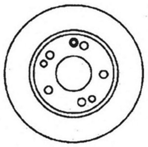 Тормозной диск 561330B BENDIX JURID