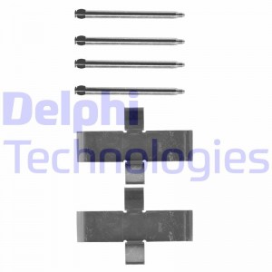 Комплектующие, колодки дискового тормоза LX0107 DELPHI