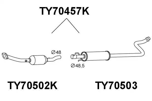 Катализатор TY70457K VENEPORTE