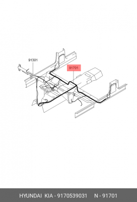 Жгут проводов 9170539031 HYUNDAI KIA