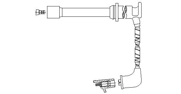 Провод зажигания 658F104 BREMI