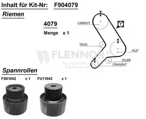 Паразитный / Ведущий ролик, зубчатый ремень F904079 FLENNOR
