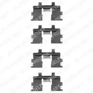 Комплектующие, колодки дискового тормоза LX0056 DELPHI