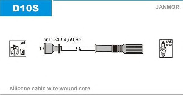 Ккомплект проводов зажигания D10SP JANMOR