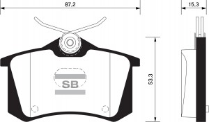 Колодки тормозные дисковые SP1391 SANGSIN