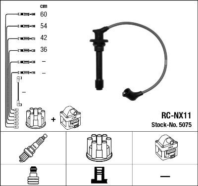 Ккомплект проводов зажигания 5075 NGK NTK