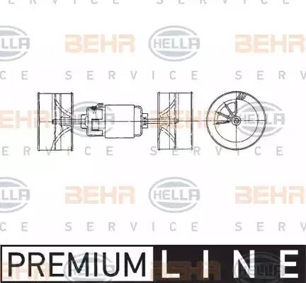 Электродвигатель, вентиляция салона 8EW009160491 HELLA