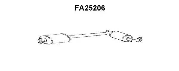 Предглушитель выхлопных газов FA25206 VENEPORTE
