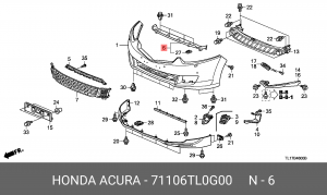 Деталь 71106TL0G00 HONDA
