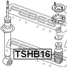 Пыльник амортизатора подвески TSHB16 FEBEST