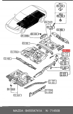 Деталь B45554741A MAZDA