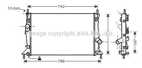 Радиатор охлаждения ДВС FD2369 AVA