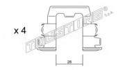 Комплектующие, колодки дискового тормоза KIT059 TRUSTING