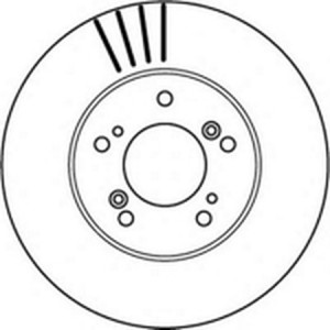 Тормозной диск 562143B BENDIX JURID