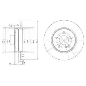 Тормозной диск BG3239 DELPHI