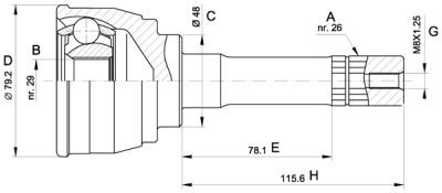 ШРУС SU-11 HDK