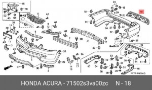 Деталь 71502S3VA00ZC HONDA