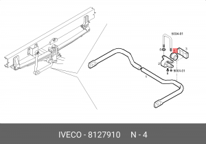 Подвеска, стабилизатор 8127910 IVECO