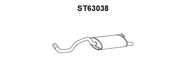 Глушитель выхлопных газов конечный ST63038 VENEPORTE